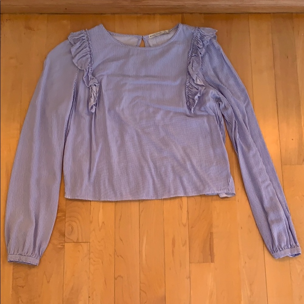 Bershka blue shirt